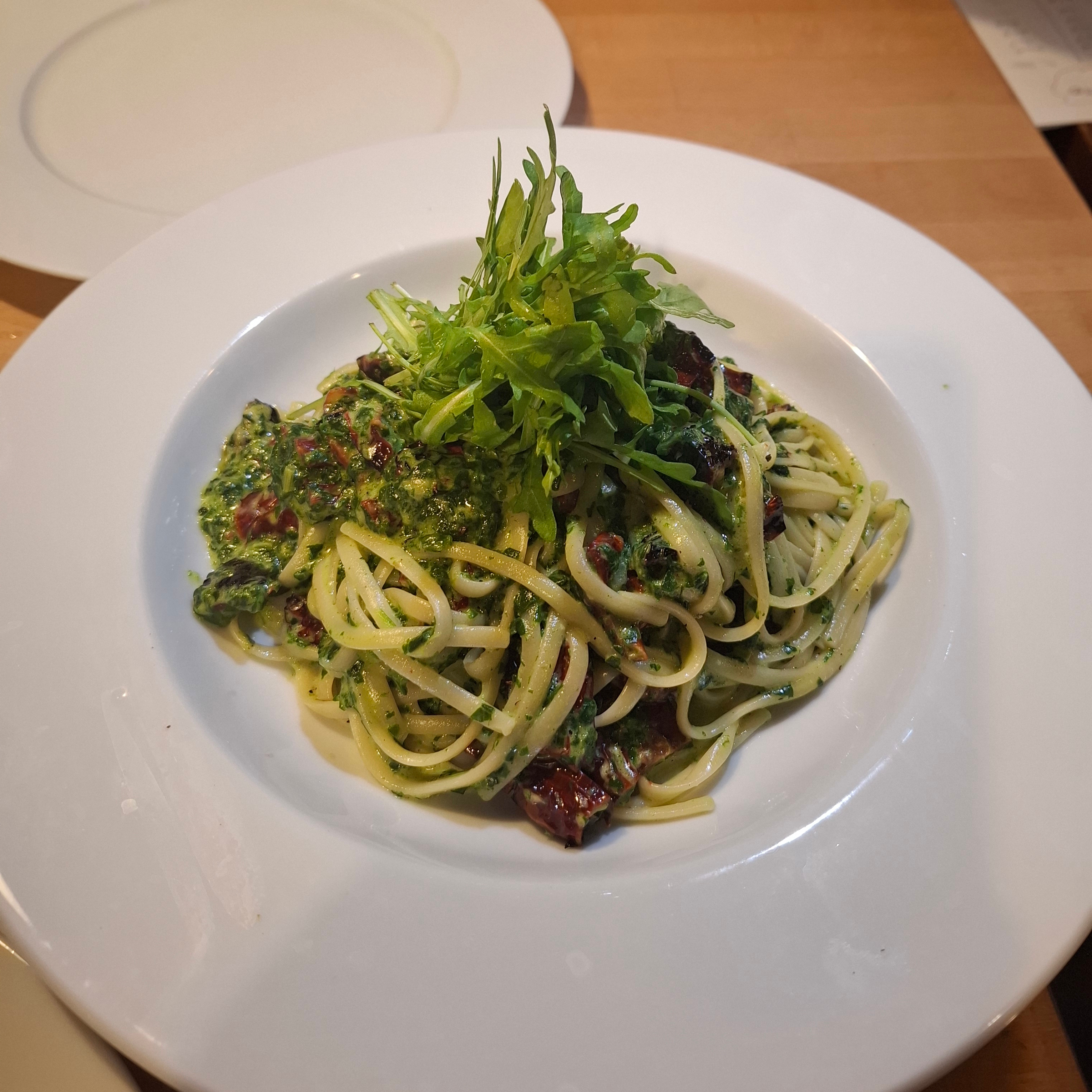 Spaghetti Blattspinat